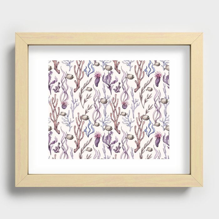 Underwater Plants Recessed Framed Print