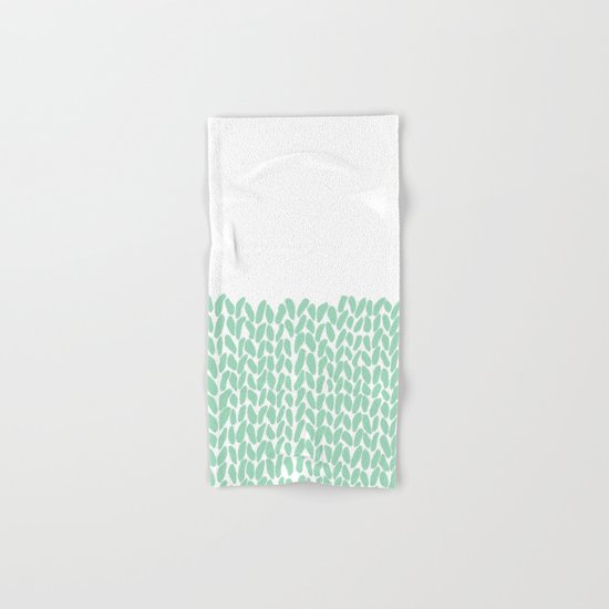 Half Knit Mint Hand & Bath Towel