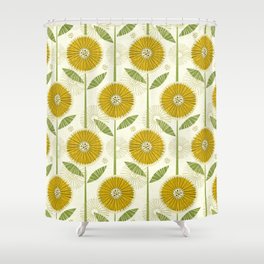 Vintage Sunflowers ©studioxtine Shower Curtain