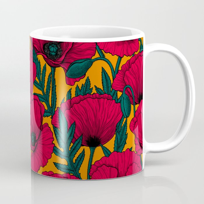 Red poppy garden    Coffee Mug