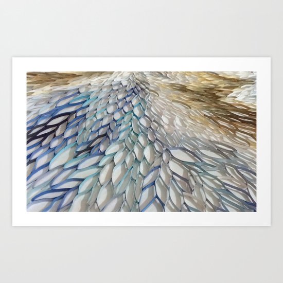 Movement in Blue Art Print