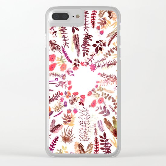 pink focus garden Clear iPhone Case