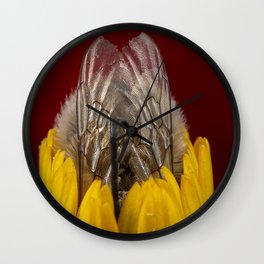 Bee hidding Wall Clock
