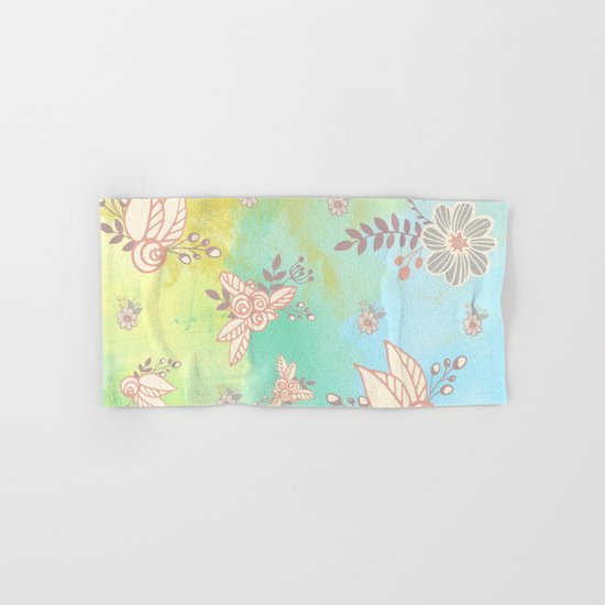 Soft flower pattern Hand & Bath Towel