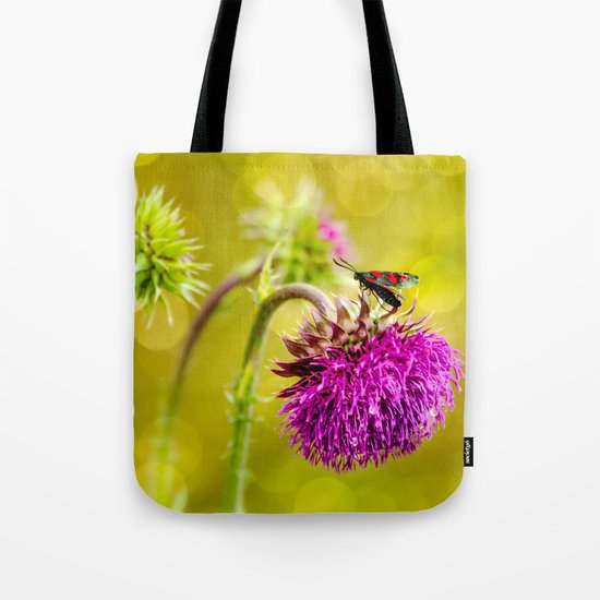Butterfly and а thistle Tote Bag