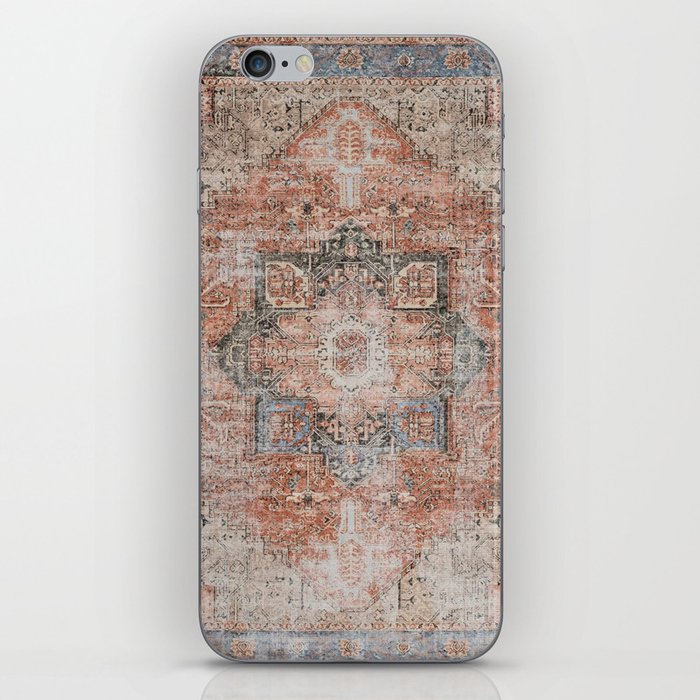 Retro oriental orange carpet iPhone Skin