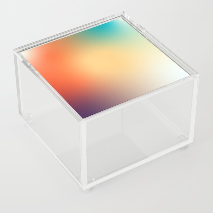 soft sunset gradient Acrylic Box