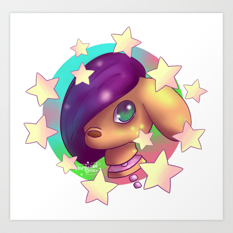 Pastel Gore Trippy Star Deer Art Print By Stardazedchai Society6