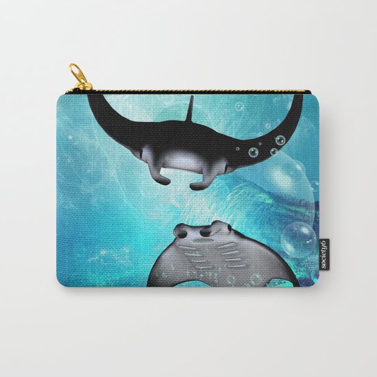 Manta Rays Carry-All Pouch