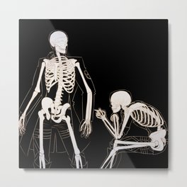 Eruri: Twin Skeletons Metal Print