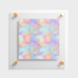 Pretty Holographic Glitter Rainbow Floating Acrylic Print
