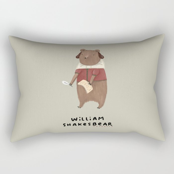William Shakesbear Rectangular Pillow