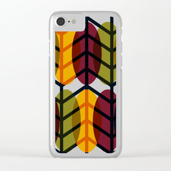 Optical Overlap #2 Clear iPhone Case