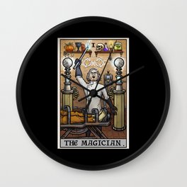The Magician Terror Tarot Card (Color) Wall Clock