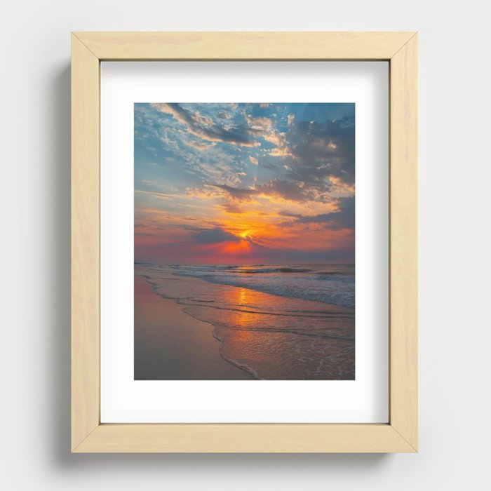 Sunset vibes Recessed Framed Print