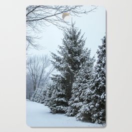 Snowy Christmas Tree Cutting Board