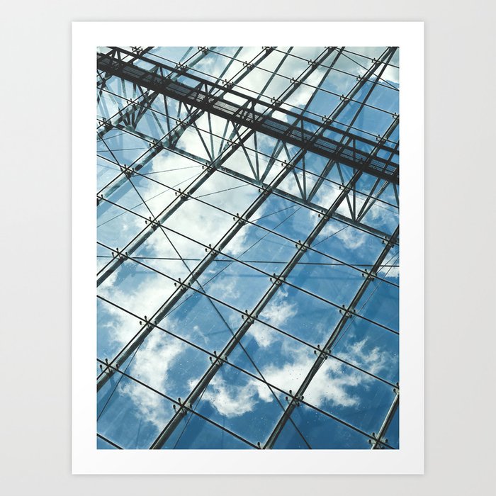Glass Ceiling Vii Portrait Architectural Photography Art Print