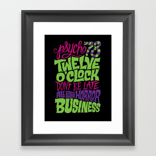 Horror Business Framed Art Print