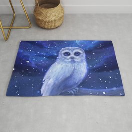 Winter owl Rug