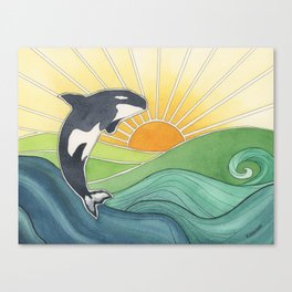 Westcoast Orca Canvas Print