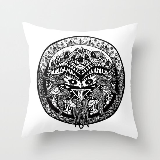 Shamandala Throw Pillow