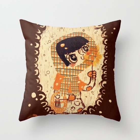 The Little Match Girl 卖火柴の小女孩 Throw Pillow