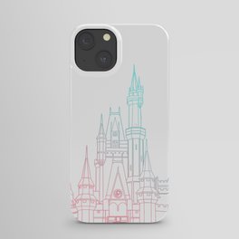 Ombre Princess Castle iPhone Case