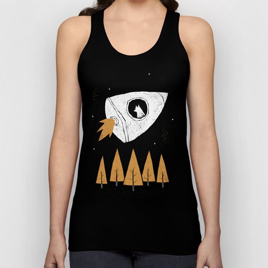 laika(purple) Unisex Tank Top