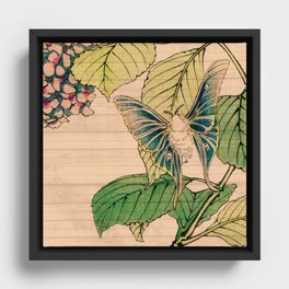 Floral Garden Design Patterns Framed Canvas