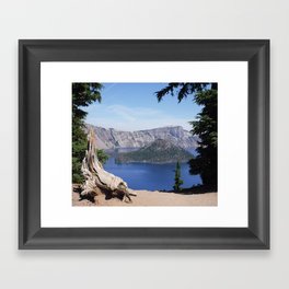 The Bluest Lake Framed Art Print