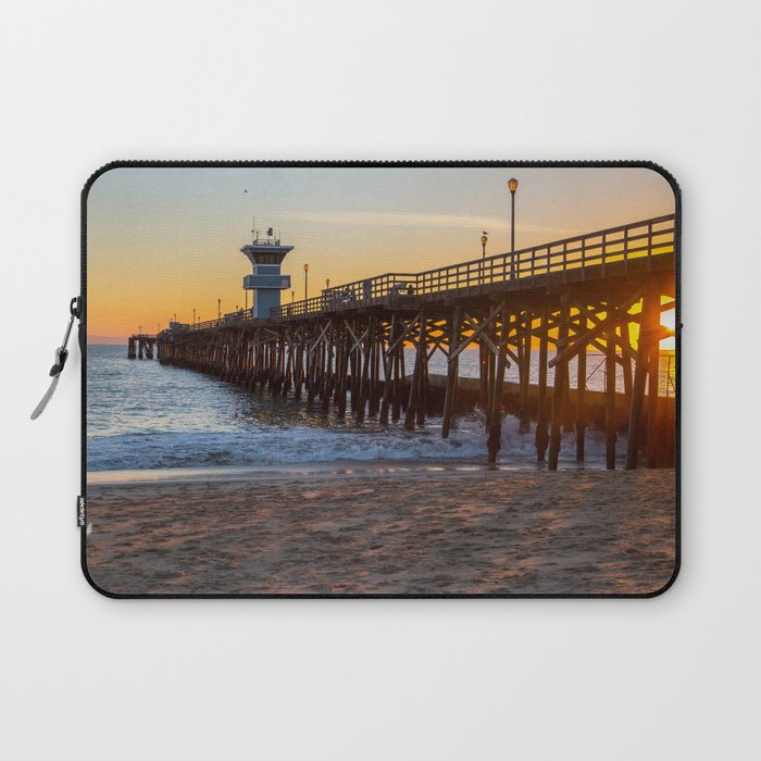 Seal Beach Sunset Laptop Sleeve