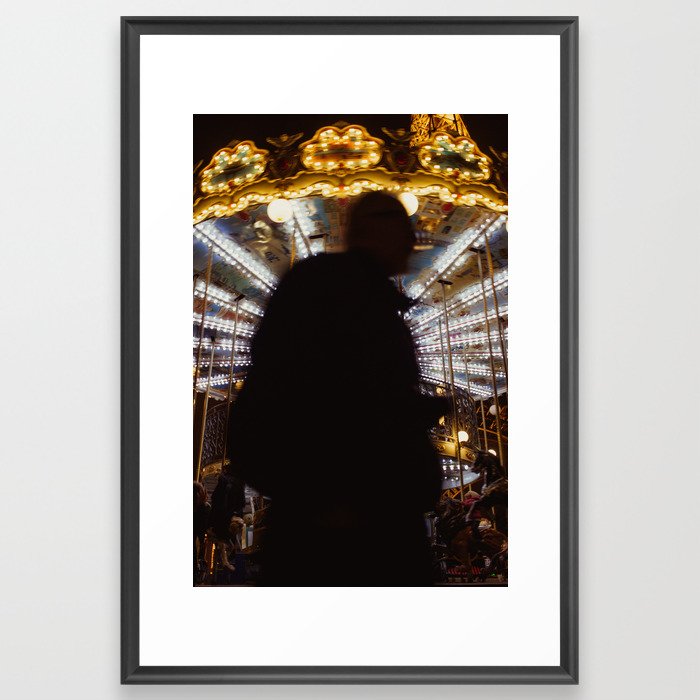 Parisian Carousel Framed Art Print