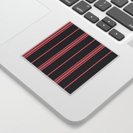 Stripe pattern with navy blue, white and red vertical parallel stripe. Vintage abstract background Sticker