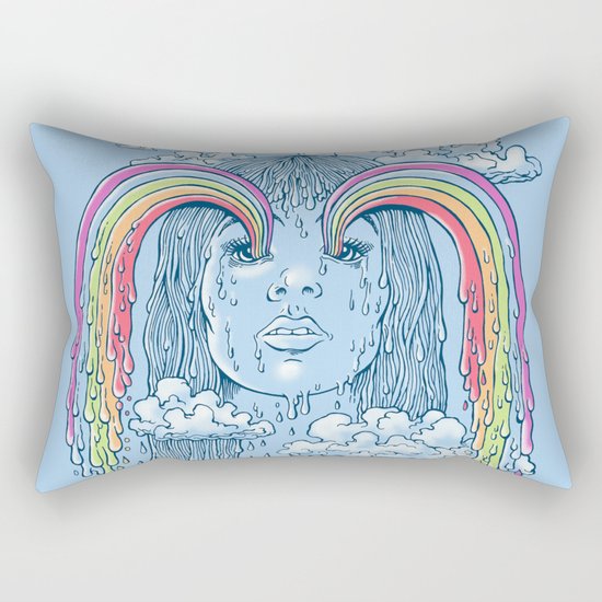 Rainface Rectangular Pillow