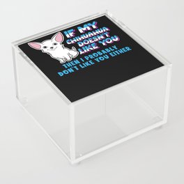 Design for dog lover and Chihuahua dog owner Acrylic Box