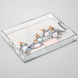 Puffin Party Acrylic Tray