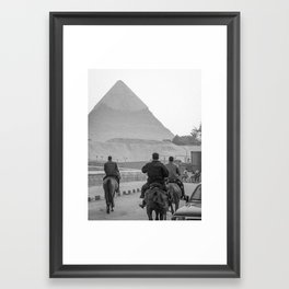 Pyramid of Giza - Egypt Framed Art Print