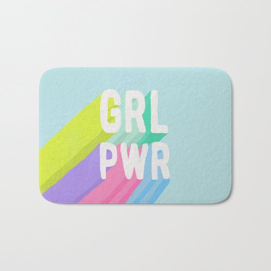 GRL PWR x Blue Bath Mat