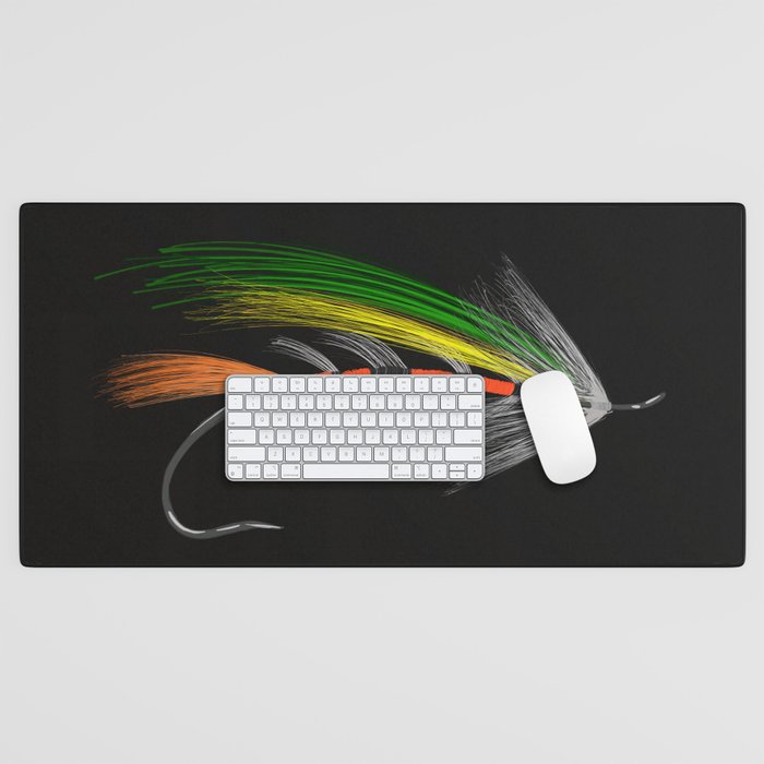 Fly fishing Desk Mat by Antoine Marineau Bélanger