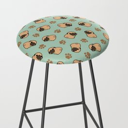 Turn around PUG Green Bar Stool