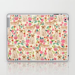 Labrador Retriever yellow lab floral dog breed gifts pet patterns florals yellow labs Laptop & iPad Skin