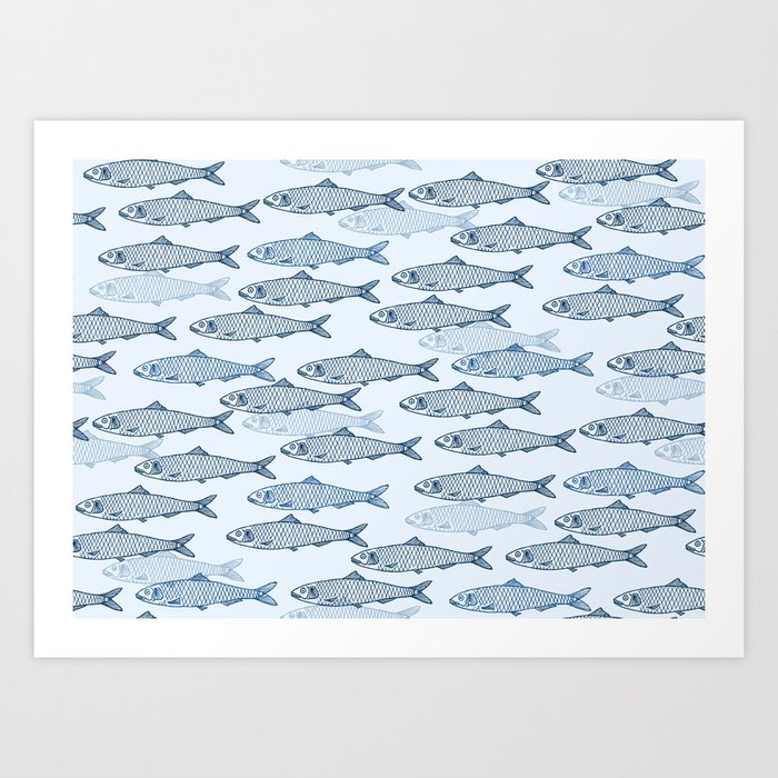 Schooling Fish Art Print