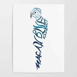 Blue Macaw Poster