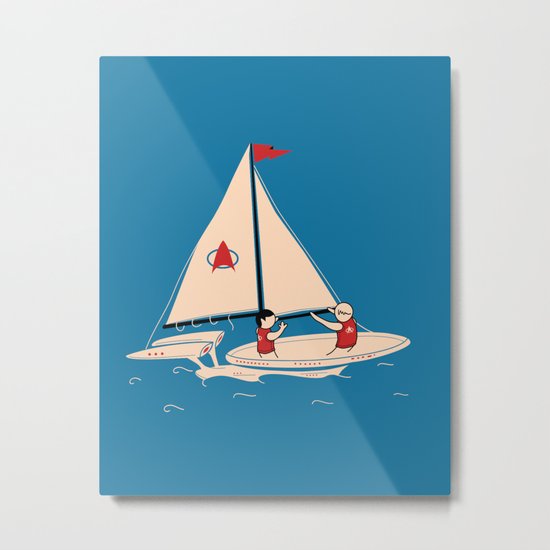 Sailing Towards Future Unknowns Metal Print