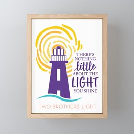 Shine Your Light Framed Mini Art Print