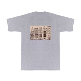 Canal house in Amsterdam, The Netherlands - City T Shirt