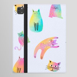 Rainbow Cats Pastel iPad Folio Case