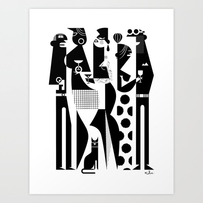NYC Party People Art Print