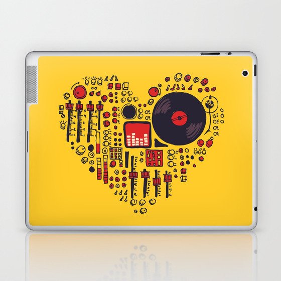 Music in every heartbeat Laptop & iPad Skin