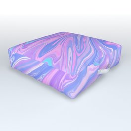 Purple Liquid Marble Outdoor Floor Cushion